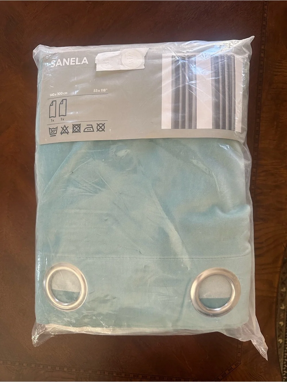 Light Turquoise Velvet Curtains with Eyelets